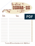 Honey Do List 