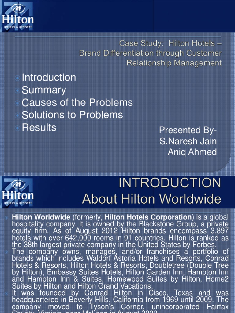 Hilton | PDF | Hilton Worldwide | Customer Relationship Management