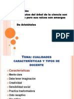 Cualidades Caracteristicas y Tipos de Docente