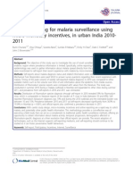 Online Reporting For Malaria Surveillance Using Micro-Monetary Incentives, in Urban India 2010-2011