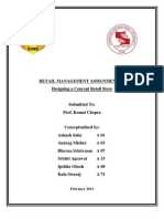 Retail Management Assignment Iii Designing A Concept Retail Store