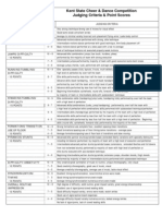 Judging Criteria Sheet