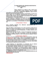 LA HERMENÉUTICA COMO ESENCIA DEL PROCESO INVESTIGATIVO