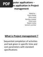Computer Applications Softwares Application in Project Management