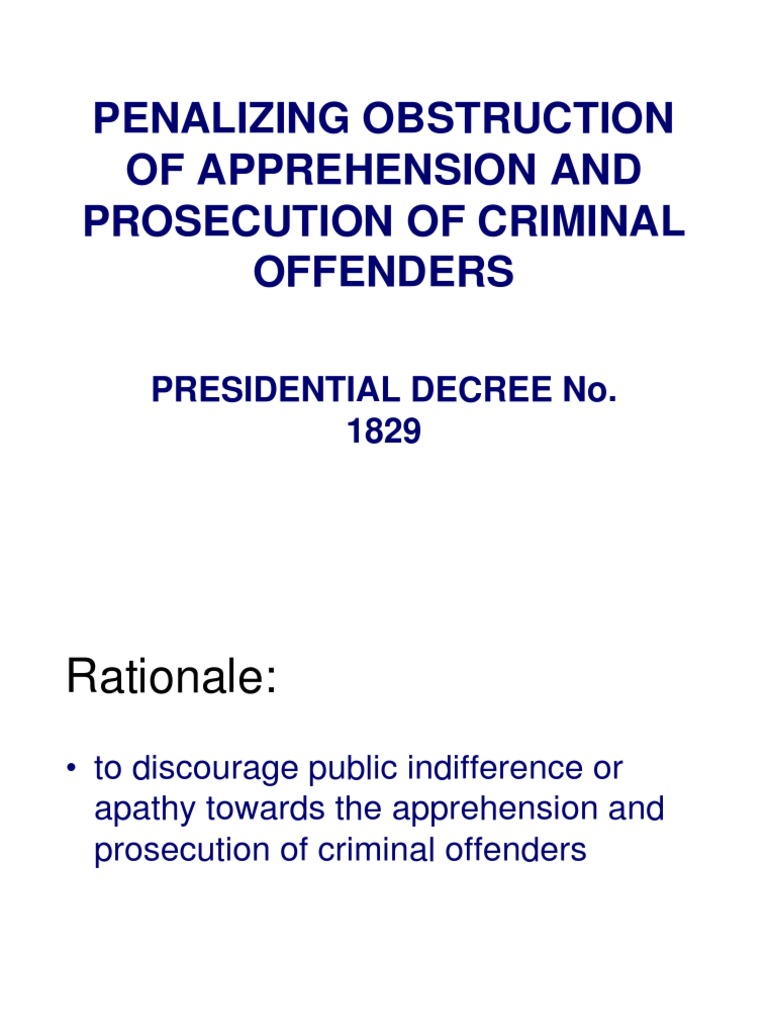Obstruction of Justice | PDF | Obstruction Of Justice | Crime & Violence