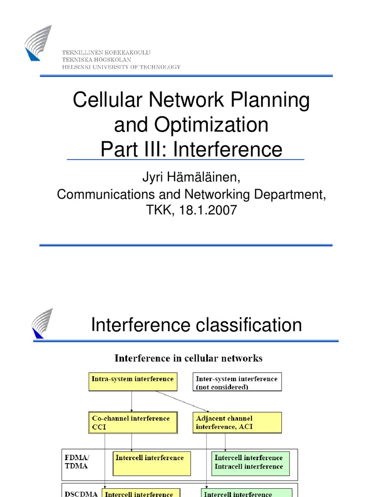 Co-Channel Interference in Cellular Planning | PDF