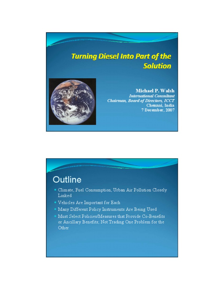 Diesel Vehicles and Urban Air Pollution | PDF | Diesel Fuel | Emission ...