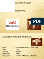 Jagdish Chandra Mahindra Co Founder OF Mahindra & Mahindra