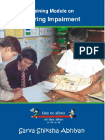 Training Module on Hearing Impairment