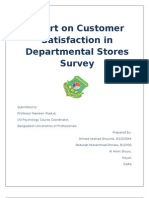 Survey report.dosurvey on customer satisfaction on departmental stores c