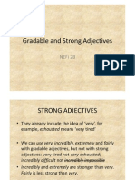 Gradable and Strong Adjectives