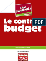 le contre budget du front de gauche contre l'austerite