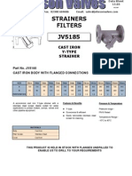 Cast Iron Y-Type Strainer Data Sheet