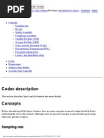 Codec Description: Sampling Rate