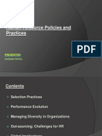 Human Resource Policies and Practices 