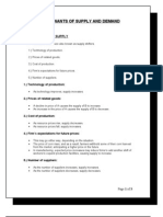 Determinants of Supply and Demand