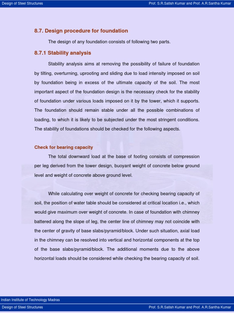 Design Of Steel Structures