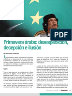 Primavera Árabe: Desesperación, Decepción e Ilusión