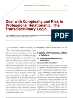Deal With Complexity and Risk in Professional Relationship: The Transdisciplinary Logic by Luc Desbois