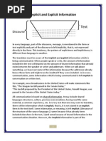 Implicit and Explicit Information