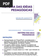 HISTÓRIA DAS IDÉIAS PEDAGÓGICAS