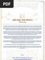 One God One People February 2013