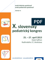 X. Slovenský Pediatrický Kongres