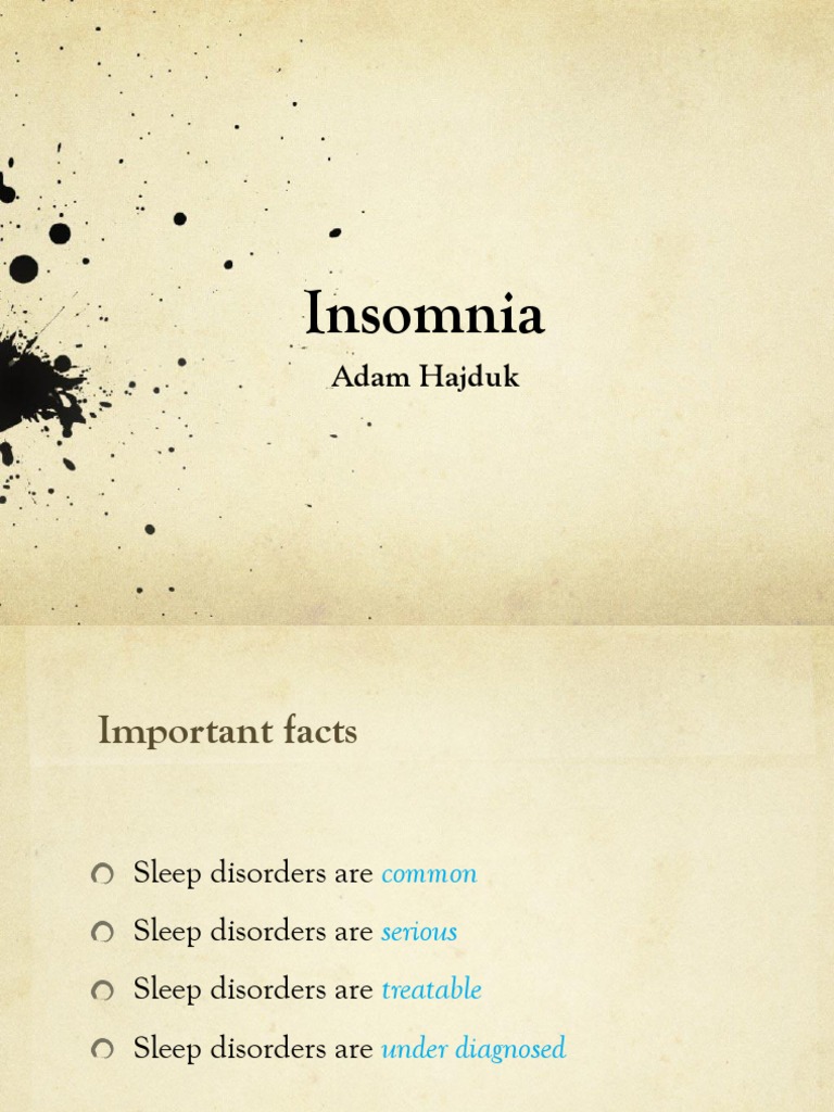 Insomnia | PDF