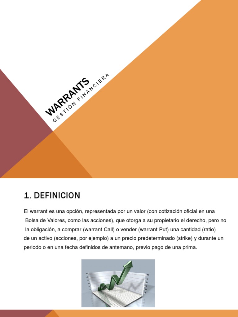 Definición y Tipos de Warrants Financieros | PDF | Warrant (Finanzas ...