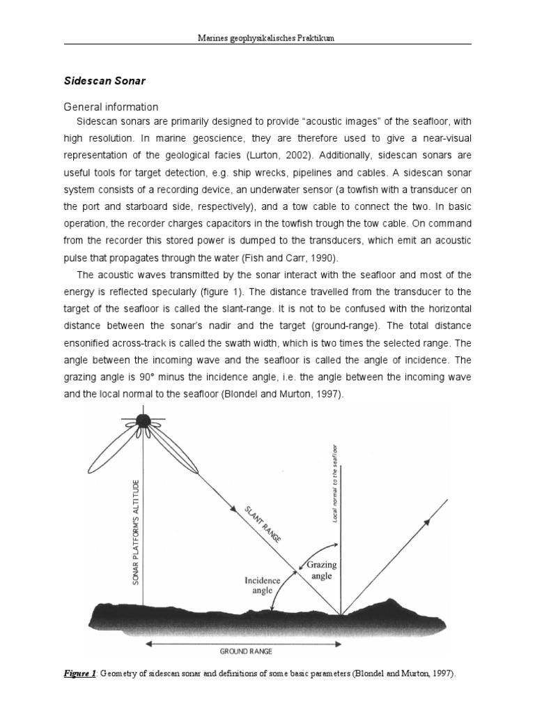 Sidescan Sonar | PDF | Sonar | Optical Resolution