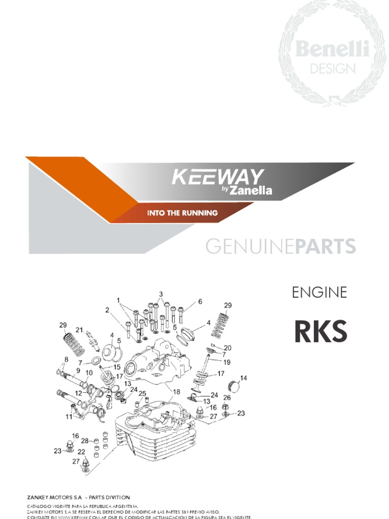 Despiece Motor Keeway RKS (Idioma Castellano) | PDF | Tecnología