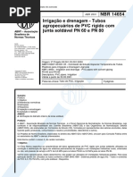 Abnt - Nbr 14654 - Irrigacao E Drenagem - Tubos Agropecuarios de Pvc Rigido Com Junta Soldavel Pn