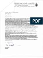 Compilation of Letters Letters in Opposition to Governor Cuomo’s Binding Arbitration Proposal from Professional Fire Fighter Organizations Across the United States