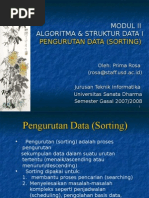 Download Modul II ASD TI - Sorting by Tendy SN12800073 doc pdf