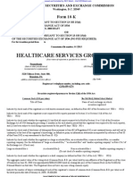 HEALTHCARE SERVICES GROUP INC 10-K (Annual Reports) 2009-02-20