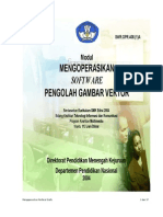 Mengoperasikan Software Pengolah Gambar Vektor