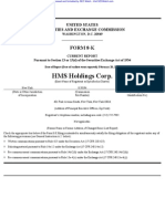 HMS HOLDINGS CORP 8-K (Events or Changes Between Quarterly Reports) 2009-02-20