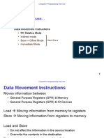 Topics To Discuss : Data Movement Instructions