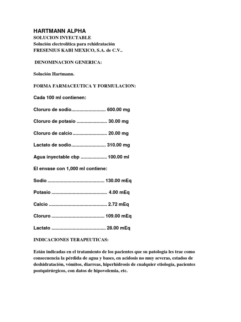 Hartmann Alpha | PDF | Sodio | Potasio