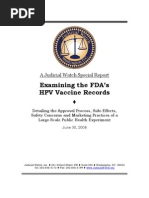 Download JW Report FDA HPV Vaccine Records by Judicial Watch Inc SN128035883 doc pdf