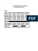 Horario San Andres 2013