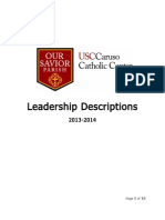 USC Caruso Catholic Center, Leadership Descriptions 13-14