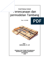 Modul Perencanaan Permodelan Tambang PDF