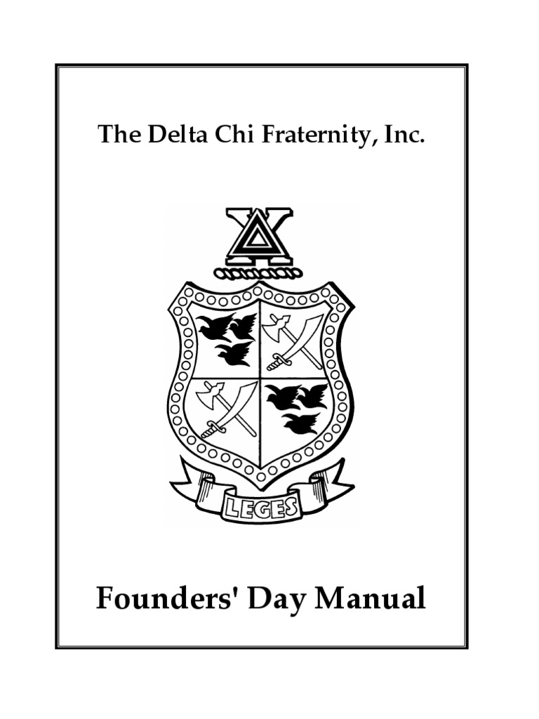 Founders Day Manual | PDF | Fraternities And Sororities