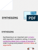 Ppslides Wk7 Synthesizing