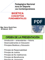 Bioetica Conceptos Fundamentales 28 Febrero 2013 1era. Parte