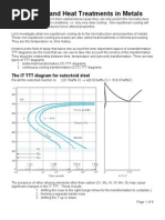 TTT Diagram for Steel Transformation | PDF | Steel | Metals
