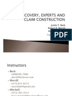 2013 02 06 GGULS PAT LIT - Discovery, Experts, and Claim Construction (Class 5)(FINAL)