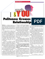 Politeness Greases Human Relationships