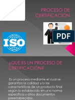 Proceso de Certificación